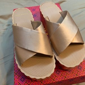 Tory Burch Satan Platform Slides